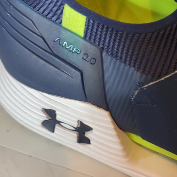 Under Armour Speedform Amp 2.0 Navy & Green Sneakers Size 9 Style 1295773-401 main image 5
